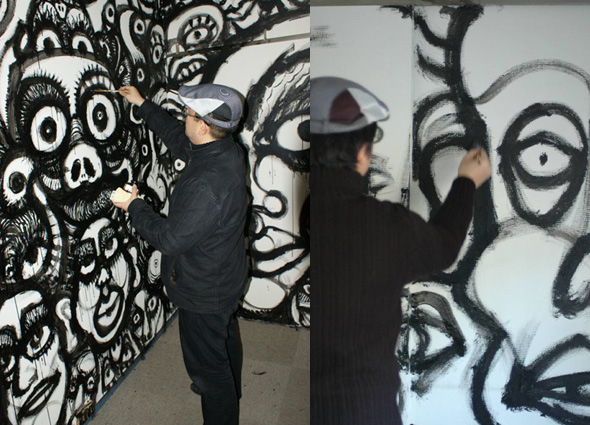 Live painting in 1week of February 2010